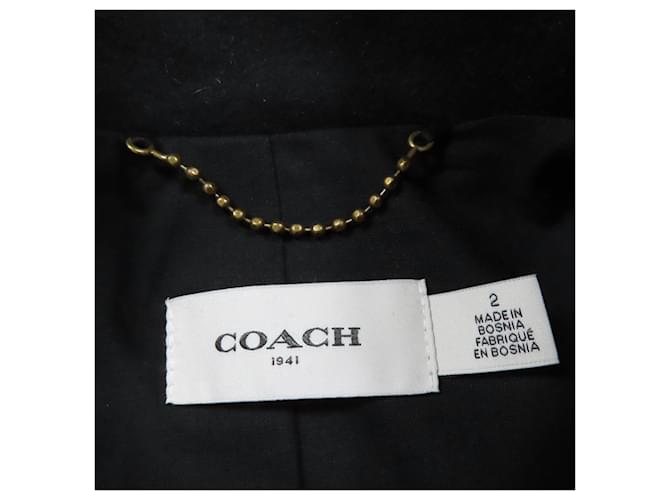 Abrigo de lana COACH Negro - vista 11