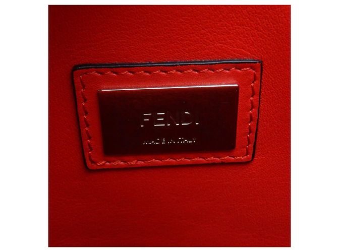 Borsa a mano Fendi Peekaboo Selleria per donne Rosso - vista 6