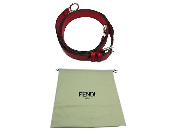 Borsa a mano Fendi Peekaboo Selleria per donne Rosso - vista 9