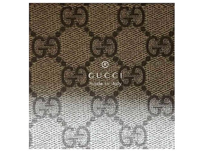 Borsa a mano 2 in 1 Gucci in tela e pelle beige e marrone Cammello - vista 6