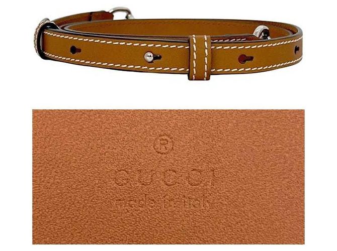 Borsa a mano 2 in 1 Gucci in tela e pelle beige e marrone Cammello - vista 9