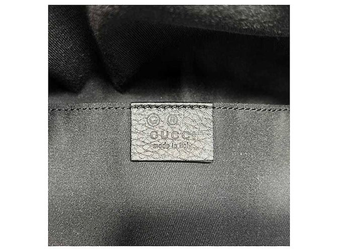 Borsa a tracolla in nylon nero GG di Gucci - vista 8