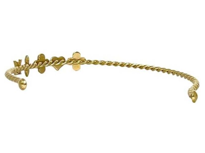 Fascia per Capelli Selete Louis Vuitton Rosso Beige D'oro - vista 4