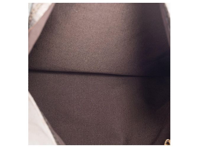 Borsa a spalla in pelle marrone Chanel - vista 12