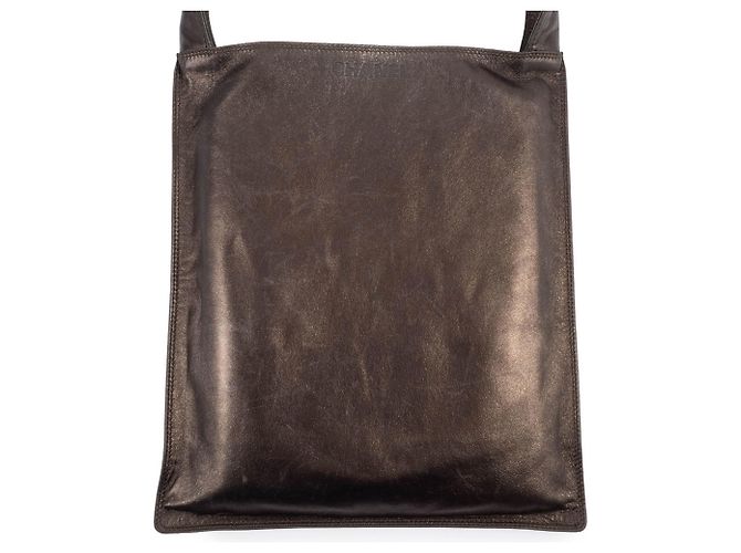 Borsa a spalla in pelle marrone Chanel - vista 2