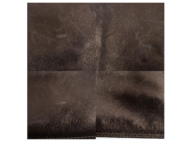 Borsa a spalla in pelle marrone Chanel - vista 20