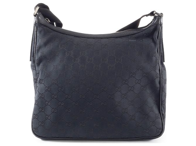 Borsa a Spalla in Tela GG Gucci Nero - vista 2