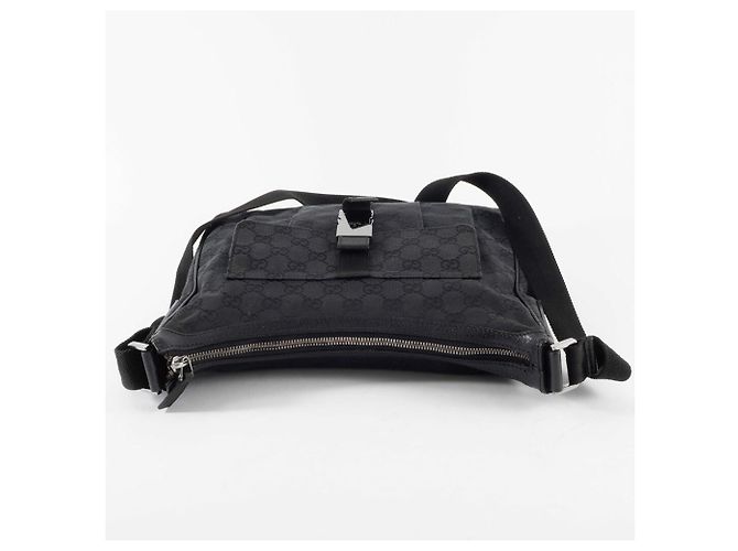 Borsa a Spalla in Tela GG Gucci Nero - vista 5