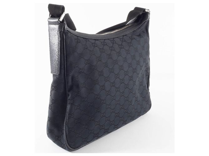Borsa a Spalla in Tela GG Gucci Nero - vista 8