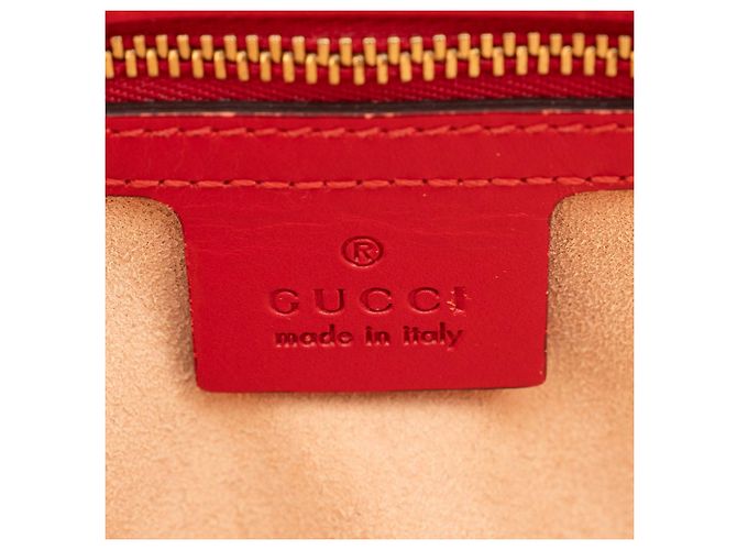 Gucci Guccissima rote Leder-Tote - Ansicht 11