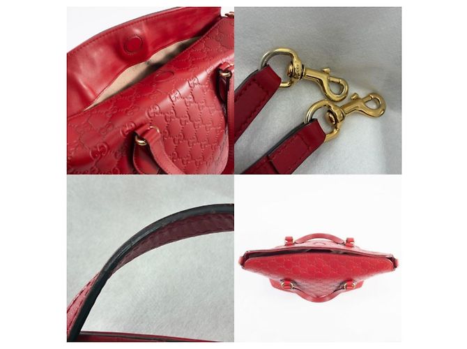 Gucci Guccissima rote Leder-Tote - Ansicht 19