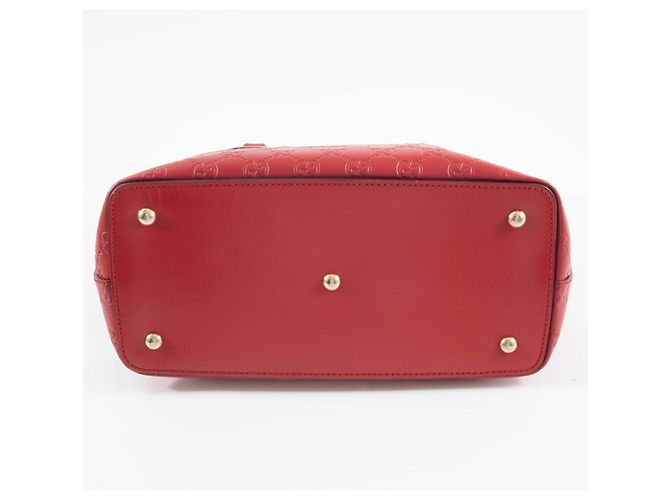 Gucci Guccissima rote Leder-Tote - Ansicht 6