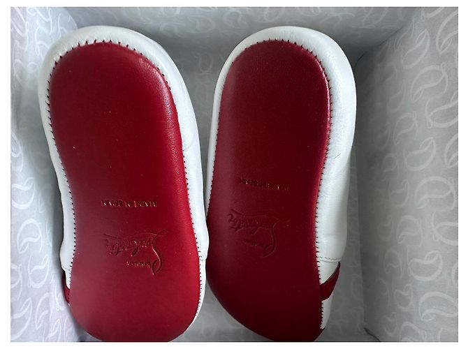 Christian Louboutin Baby Love Flat in pelle bianca Bianco - vista 2