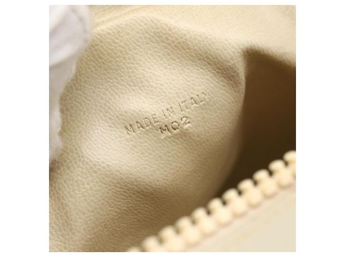 Céline Celine Vintage Schultertasche aus Leder Weiß - Ansicht 7