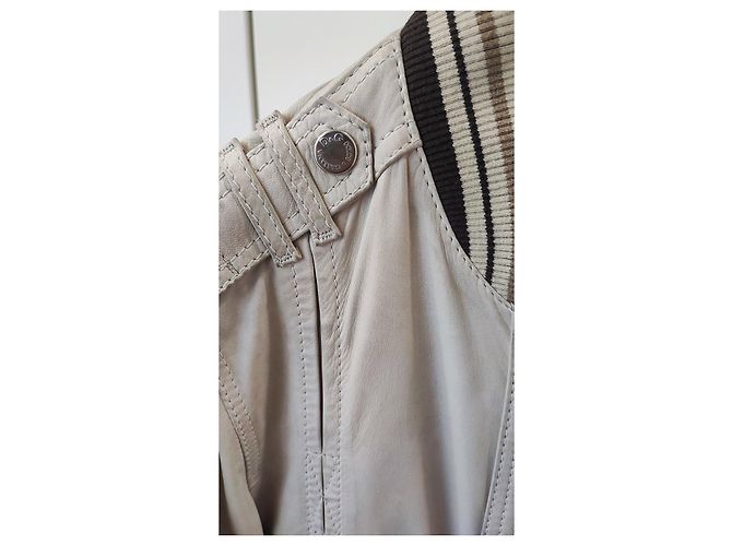 Dolce & Gabbana Beige Lederjacke D&G - Ansicht 5