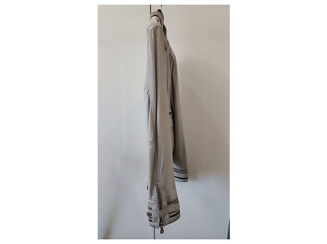 Dolce & Gabbana Beige Lederjacke D&G - Ansicht 6