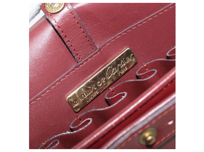 Borsa a Spalla Must de Cartier in Pelle Bordò - vista 6