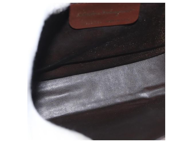 Borsa a spalla Vara in pelle Salvatore Ferragamo Marrone - vista 5
