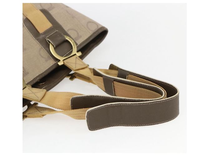 Borsa Gancini in tela Salvatore Ferragamo Beige - vista 7