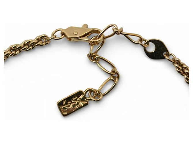 Collar de Péndulo Baño de Oro Yves Saint Laurent Dorado - vista 3
