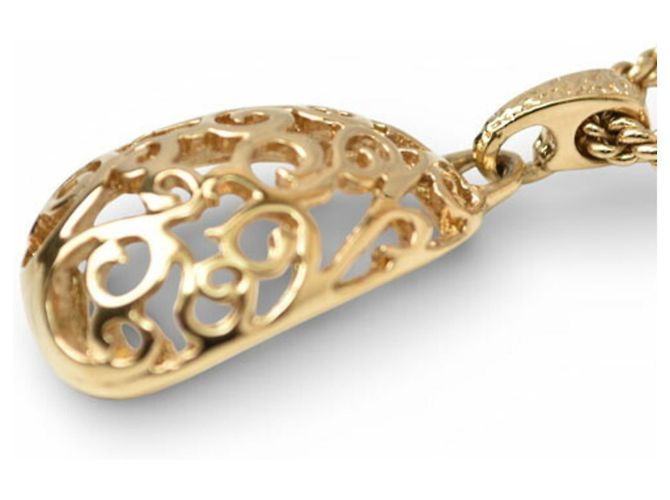 Collar de Péndulo Baño de Oro Yves Saint Laurent Dorado - vista 5