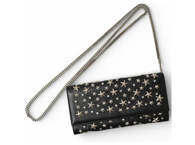 Portafoglio a catena nero Jimmy Choo - vista 3
