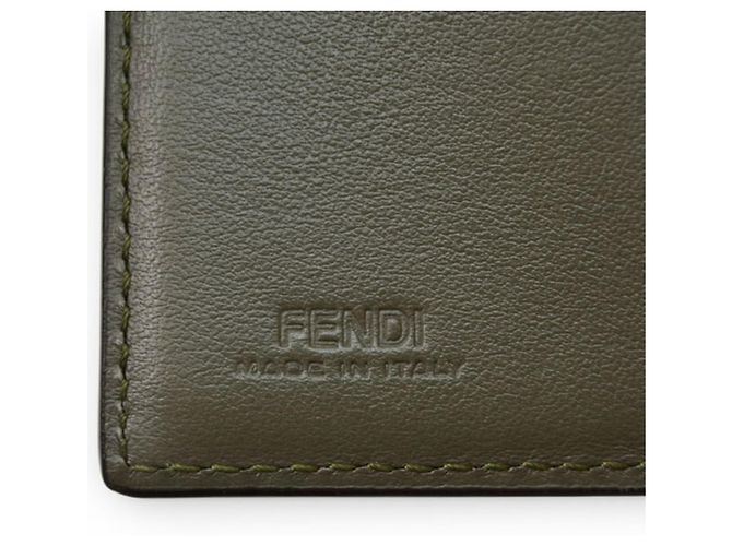 Fendi Mini Trifold Geldbörse Khaki - Ansicht 14