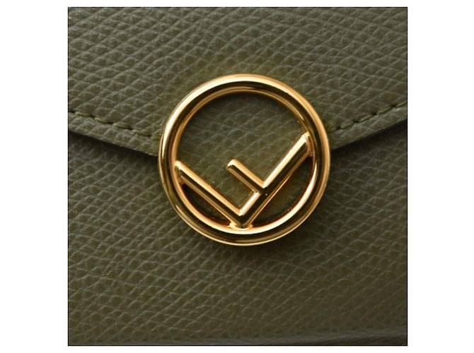 Fendi Mini Trifold Geldbörse Khaki - Ansicht 5