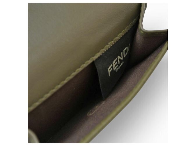 Fendi Mini Trifold Geldbörse Khaki - Ansicht 6
