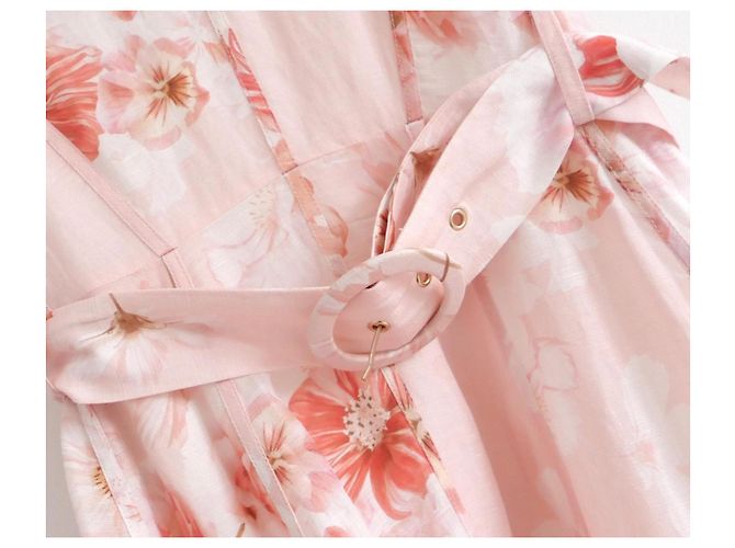 Autre Marque Rosa Blumen Maxikleid Saint Armont Pink - Ansicht 2