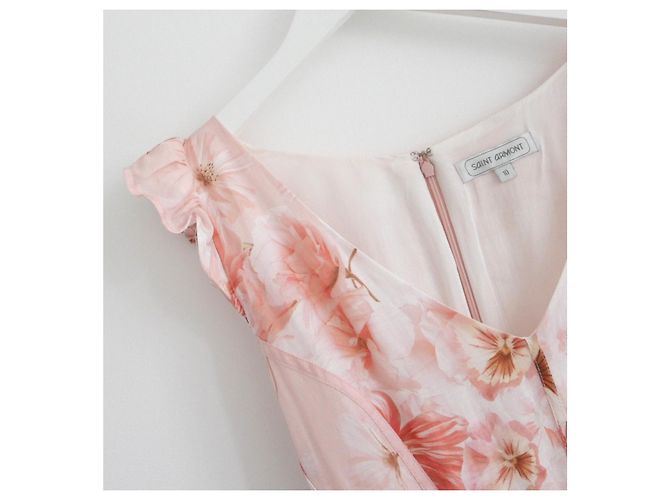 Autre Marque Rosa Blumen Maxikleid Saint Armont Pink - Ansicht 4