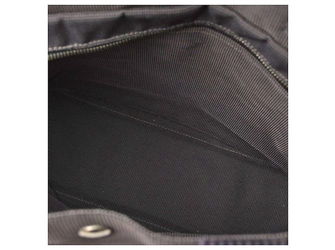 Hermès Air Line MM Tote Bag aus grauem Canvas Braun - Ansicht 4