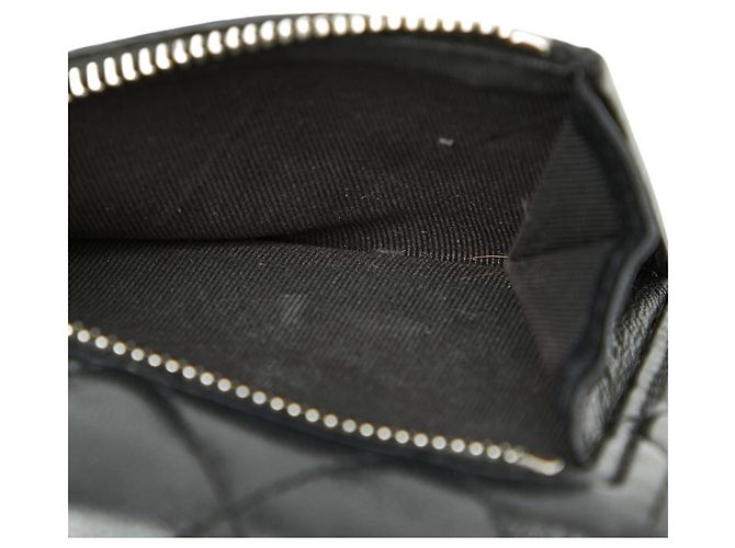 Cartera tri-fold matelassé Chanel Coco Mark Negro - vista 6