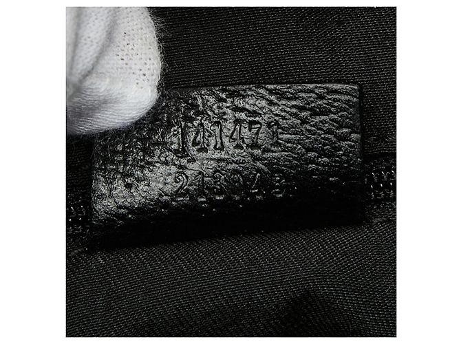 Borsa Abbey in tela GG di Gucci Nero - vista 11