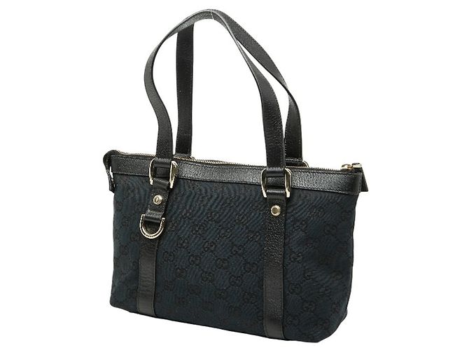 Borsa Abbey in tela GG di Gucci Nero - vista 2