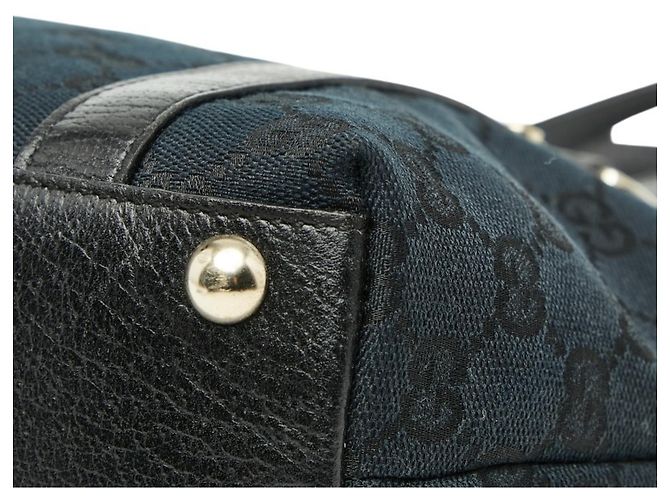 Borsa Abbey in tela GG di Gucci Nero - vista 4