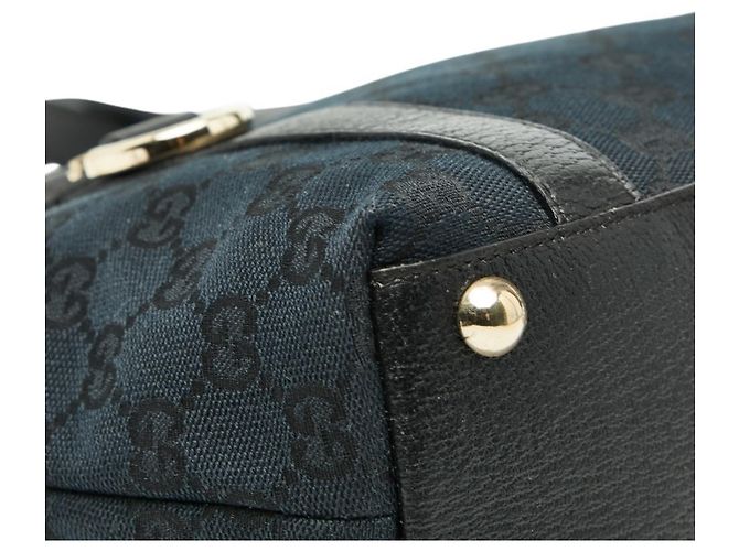 Borsa Abbey in tela GG di Gucci Nero - vista 5
