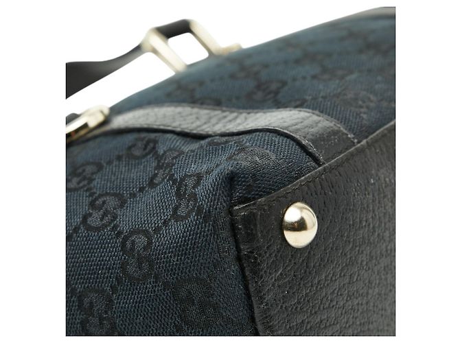 Borsa Abbey in tela GG di Gucci Nero - vista 7