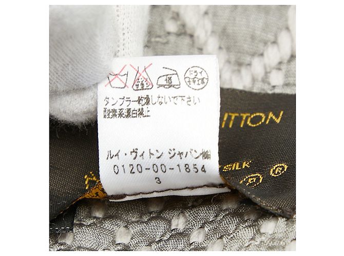 Sciarpa Logomania Louis Vuitton in grigio Marrone - vista 4