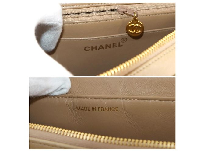 Timeless Chanel Matelassé Ketten-Rucksack Beige - Ansicht 8
