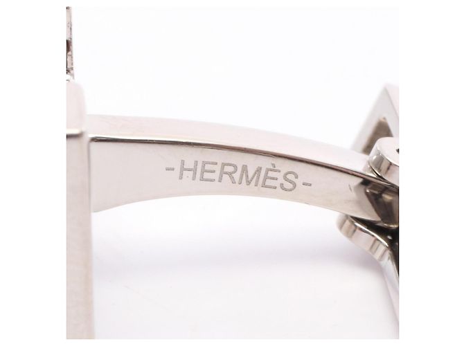 Abotoaduras Hermès Quiz Rainbow Prata Multicor - vista 3