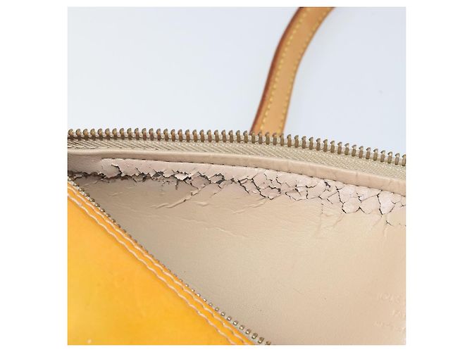 LOUIS VUITTON Borsa a Mano Monogram Vernis Bedford Beige M91006 LV Auth 169227 - vista 10