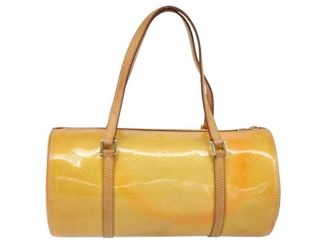LOUIS VUITTON Borsa a Mano Monogram Vernis Bedford Beige M91006 LV Auth 169227 - vista 2