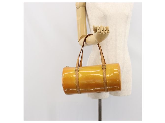 LOUIS VUITTON Borsa a Mano Monogram Vernis Bedford Beige M91006 LV Auth 169227 - vista 21