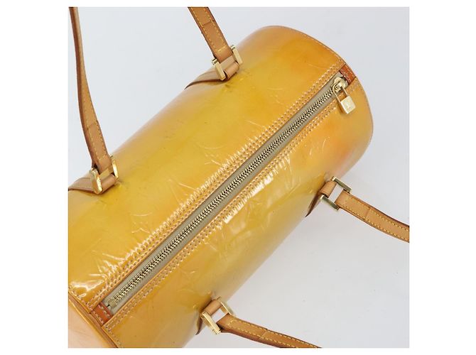 LOUIS VUITTON Borsa a Mano Monogram Vernis Bedford Beige M91006 LV Auth 169227 - vista 6