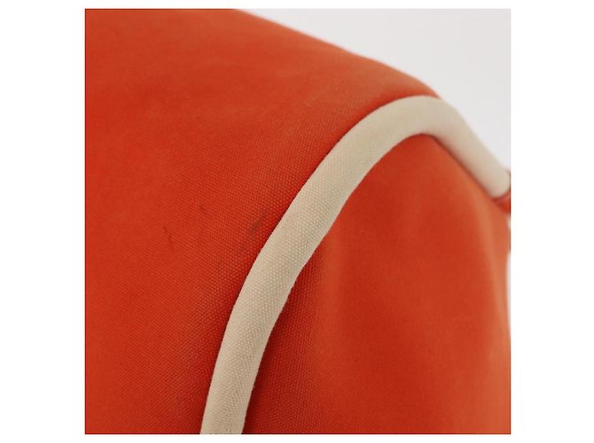 Hermès HERMES Sac Baga GM Tote Tasche aus Canvas Orange Silber Auth bs32305 - Ansicht 13