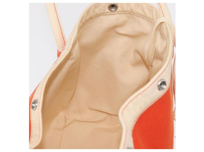 Hermès HERMES Sac Baga GM Tote Tasche aus Canvas Orange Silber Auth bs32305 - Ansicht 17