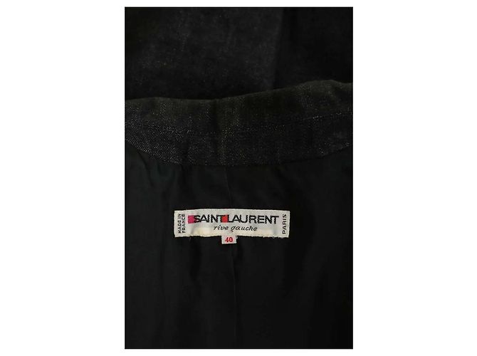 Yves Saint Laurent Anthrazitfarbene Jacke Anthrazitgrau - Ansicht 5