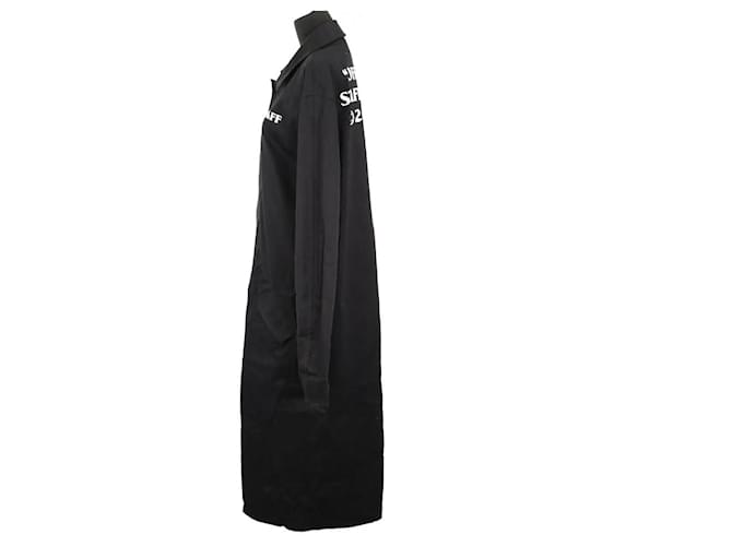Off White Gabardina negra Negro - vista 3
