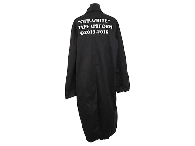 Off White Gabardina negra Negro - vista 4